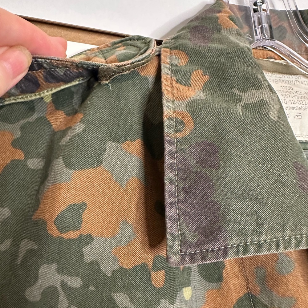 Vintage GE Kohler Flecktarn Field Shirt Jacket German Military 1996 No Flags - Picture 8 of 10
